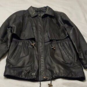 Sergio Vaducci Black Genuine Leather Jacket